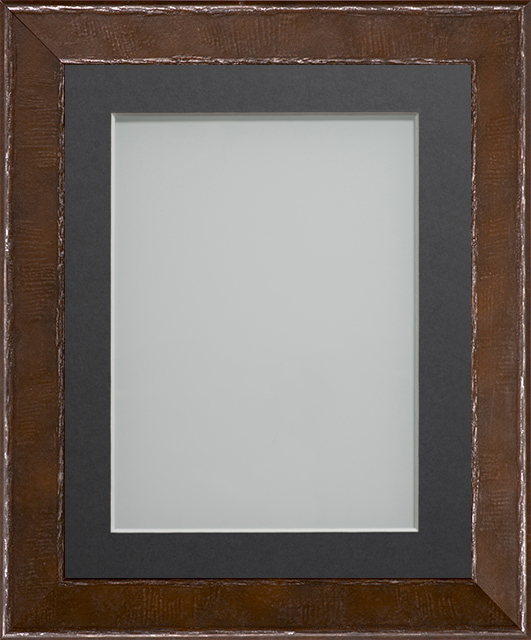 Beaumont Coffee Bean 9x7 Frame With Grey Mount Cut For Image Size 8x6