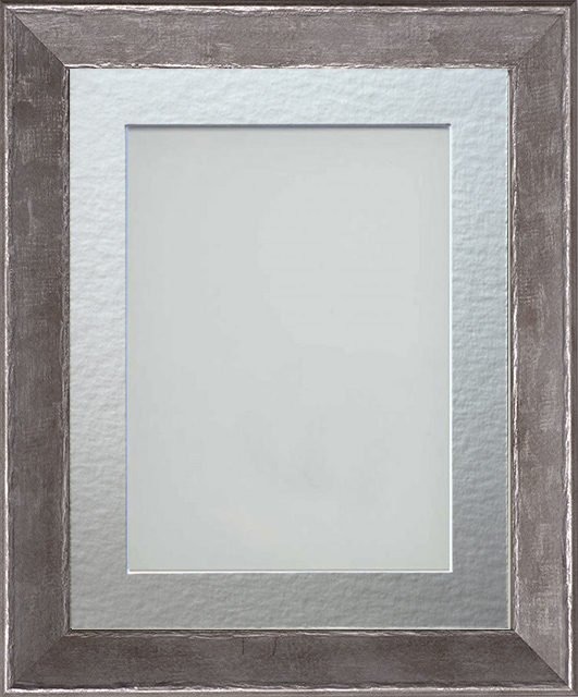 Beaumont Silver Slate Grey X Frame With Silver Mount Cut For Image