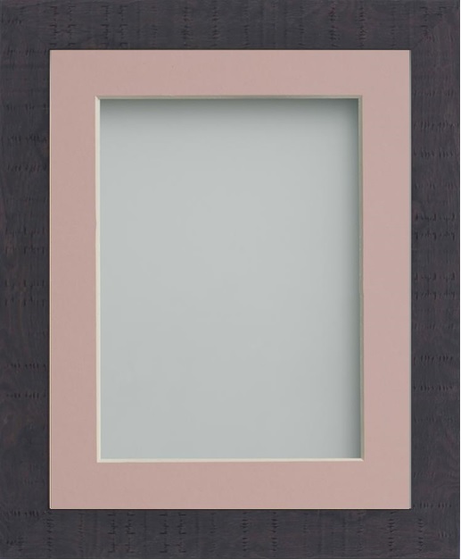 Blackmore Burnt Black 10x8 Frame With Pink Mount Cut For Image Size 8x6