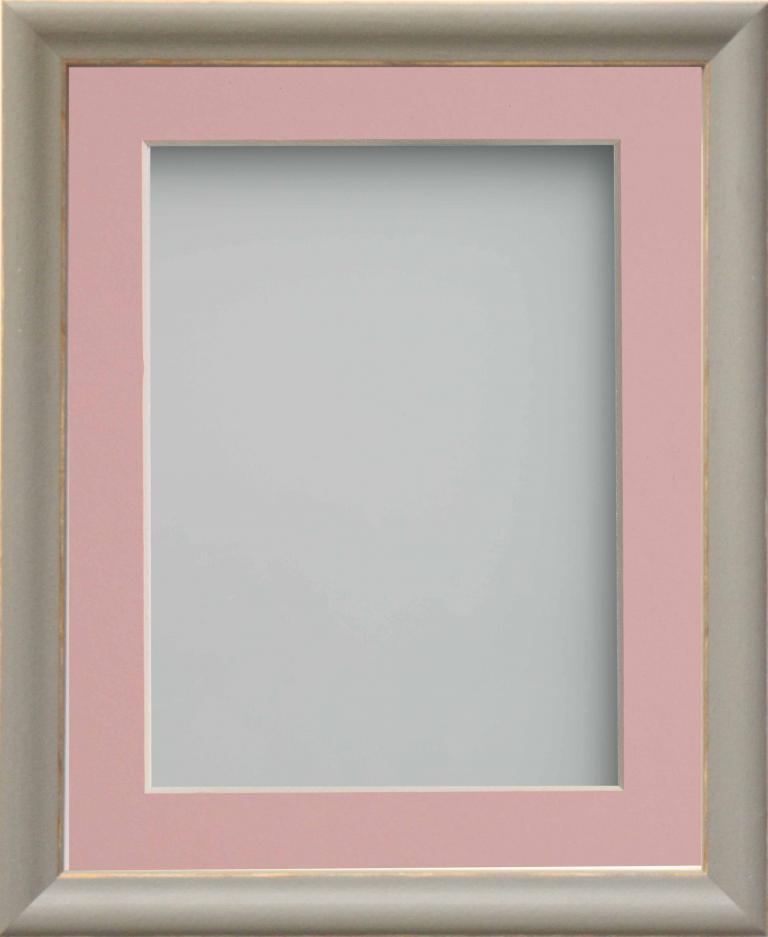 Darcy Pebble Grey A X Frame With Pink Mount Cut For Image