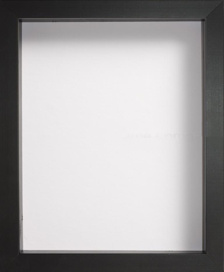 Radcliffe Box Frame Black With Off White Backing Board X Frame With