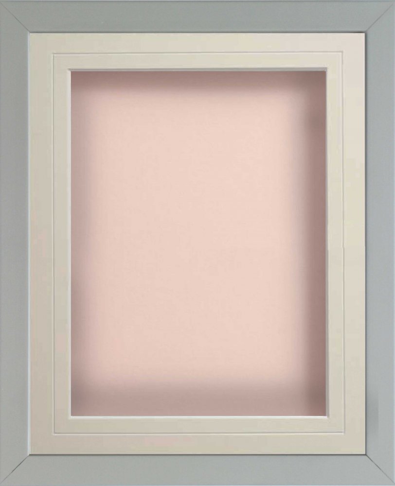 Radcliffe Box Frame Grey With Pink Backing Board A4 11 75x8 25 Frame