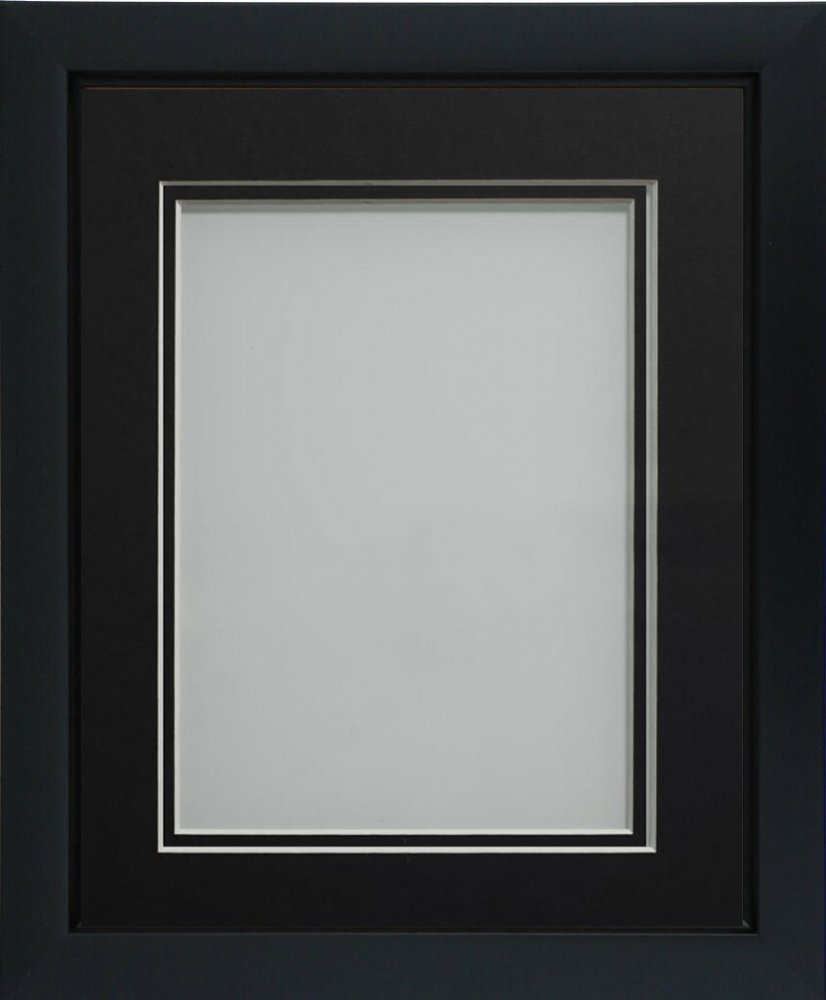 Ainsworth Black Black Square 12x12 Yes Black Double Mount 10x10