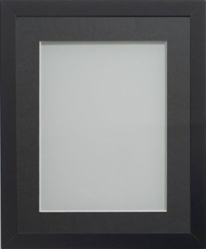 Allington Black 14x11 frame with Grey mount cut for image size A4 (11 ...