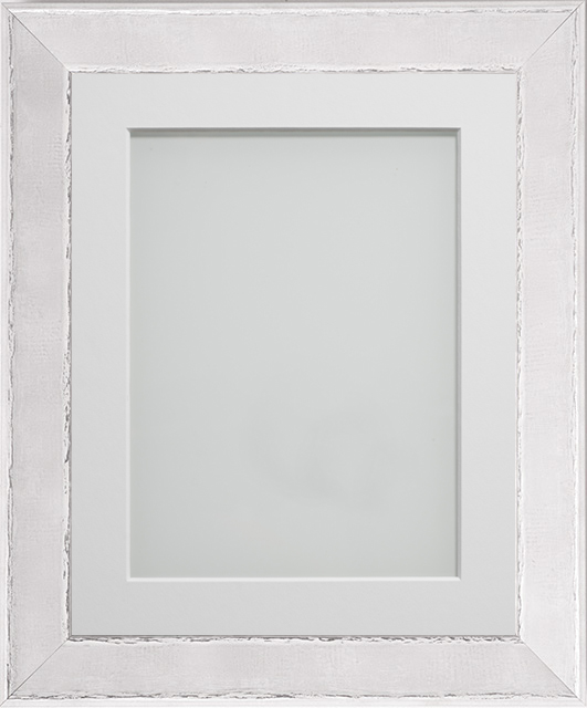 Beaumont Frosted White 14x11 (Double Aperture) frame with White mount ...