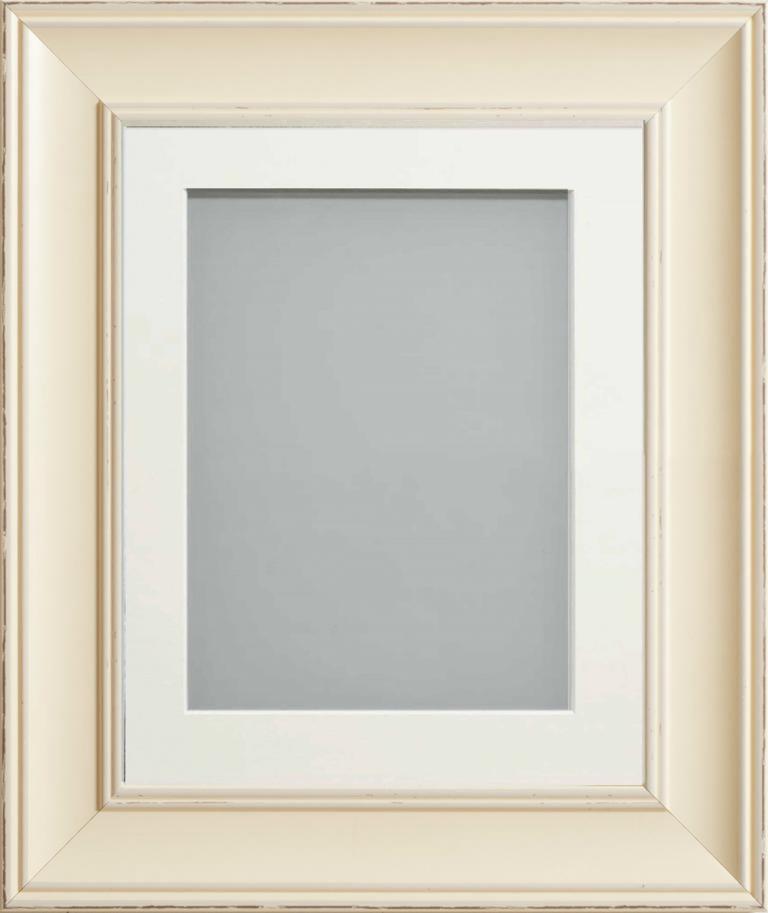 Brooke Cream 30x20 frame with Off-White mount cut for image size A2 (23 ...