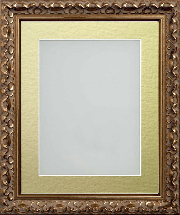 Charleston Gold 30x20 frame with Gold mount cut for image size A2 (23 ...