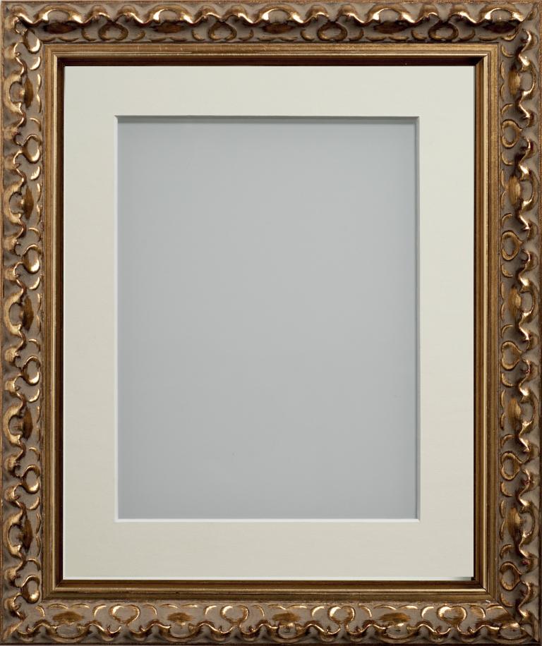 Charleston Gold A4 (11.75x8.25) frame with Ivory mount cut for image ...