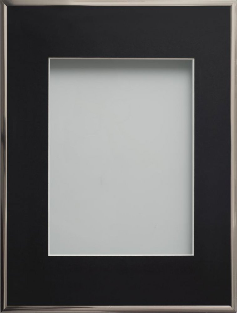 Cranbrook Steel 9.4x7.1 frame with Black mount cut for image size 6x4