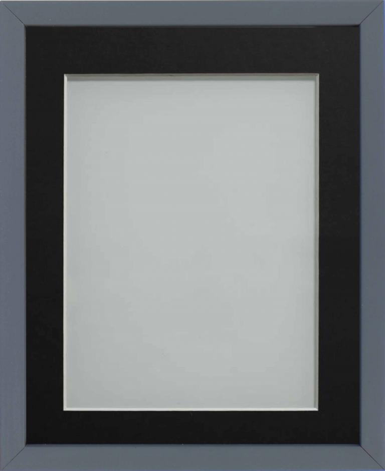 Dahlia Dolphin Grey 10x8 frame with Black mount cut for image size 8x6