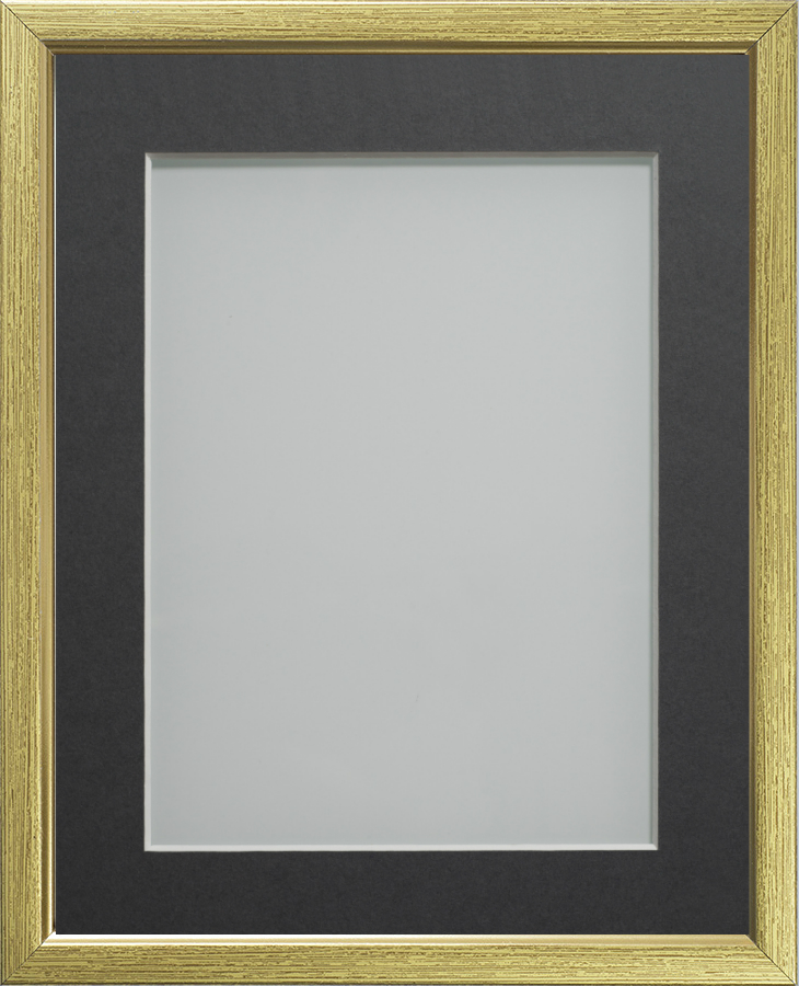 Drayton Gold with Gold Inset A4 (11.75x8.25) frame with Grey mount cut ...