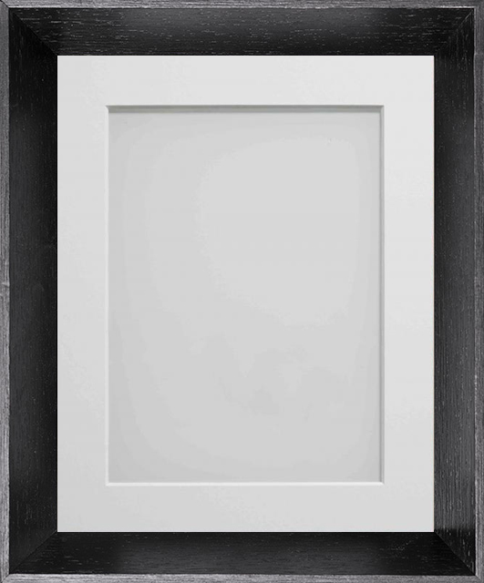 Eccleston Black 12x8 frame with White mount cut for image size