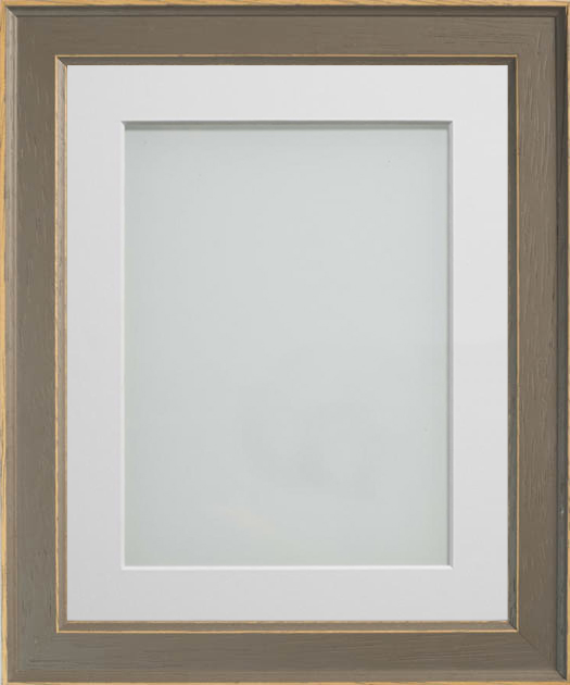 Farrell Grey 16x12 frame with Off-White mount cut for image size 12x8