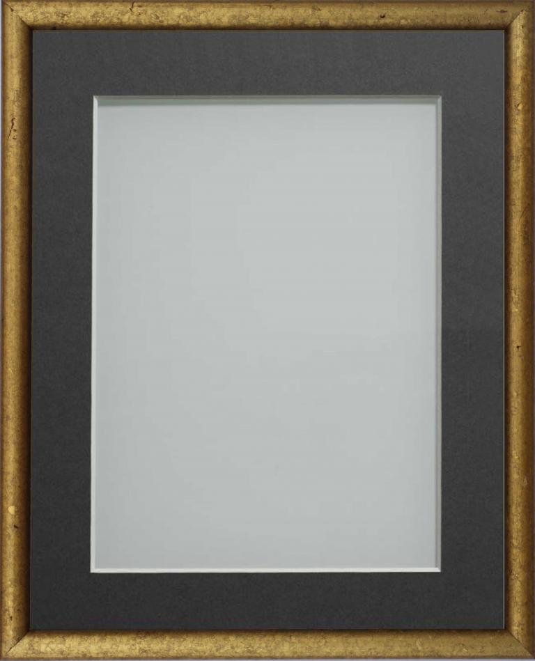 Fincham Burnt Gold 16x12 frame with Grey mount cut for image size 14x10