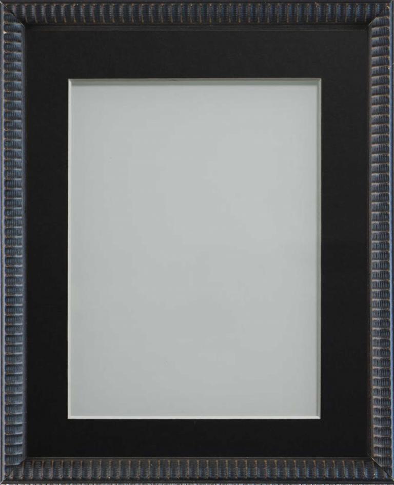 Grantham Black 8x8 frame with Black mount cut for image size 5x5