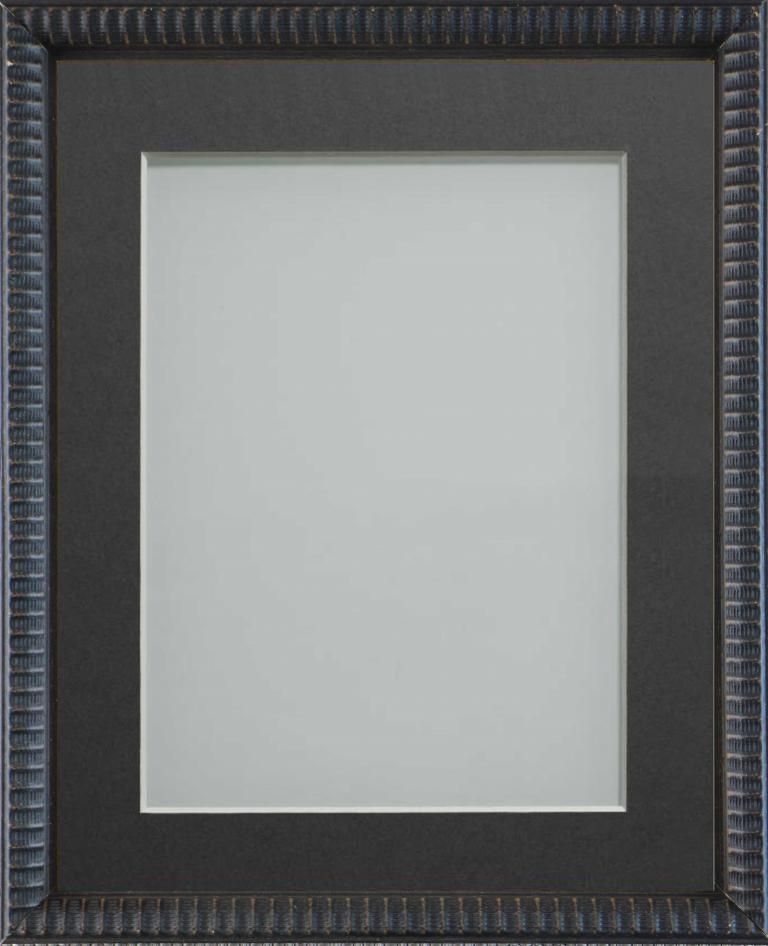 Grantham Black 18x12 frame with Grey mount cut for image size