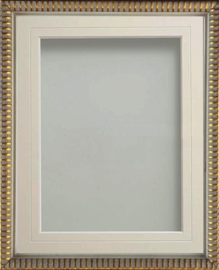 Grantham Brass A4 (11.75x8.25) frame with Ivory V-Groove mount cut for ...