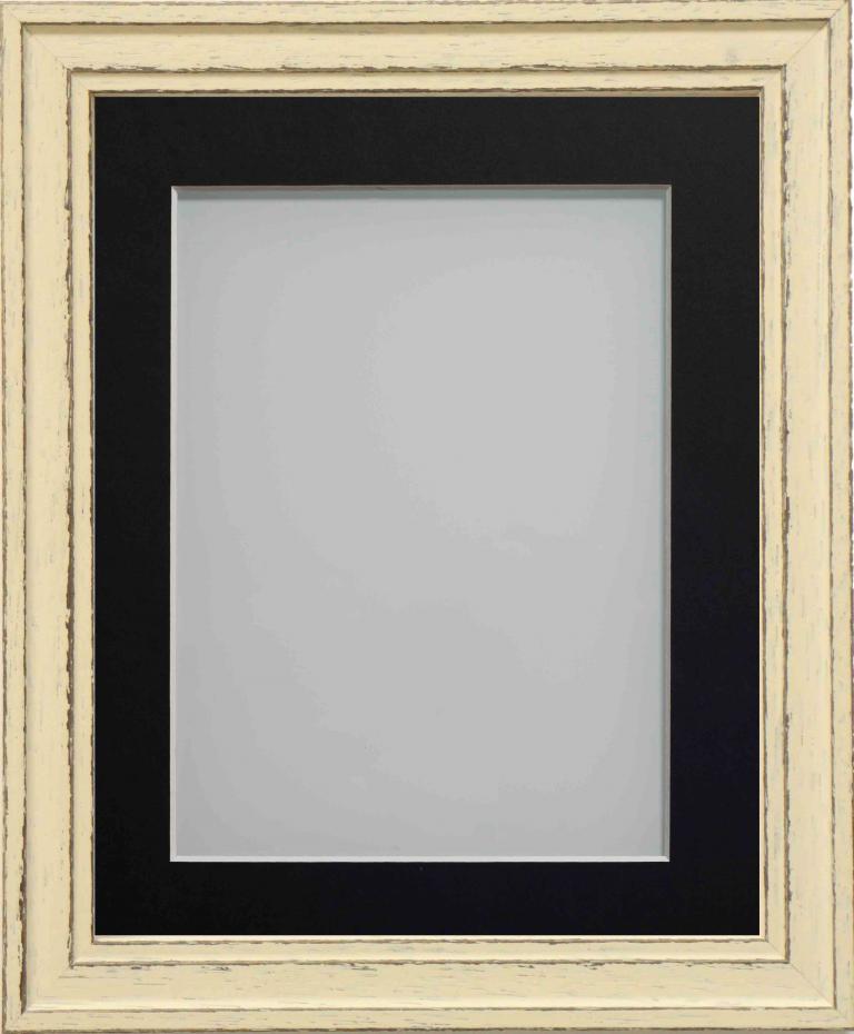 Harrington Barley 12x10 frame with Black mount cut for image size 6x4