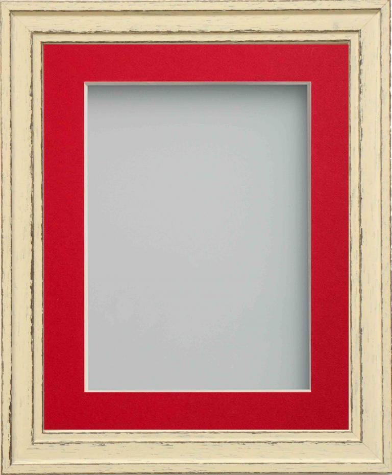 Harrington Barley 12x10 frame with Red mount cut for image size 6x4