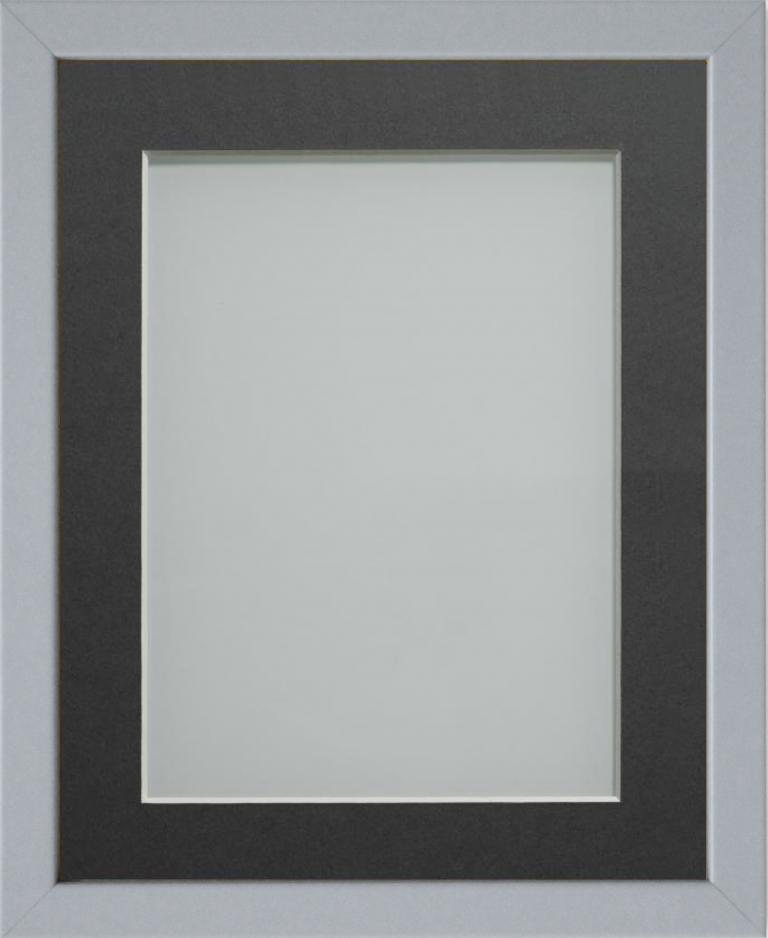 Jellybean Pale Grey 20x10 frame with Grey mount cut for image size