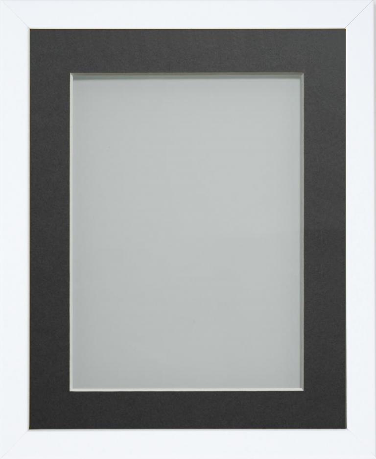 Jellybean White 20x10 frame with Grey mount cut for image size