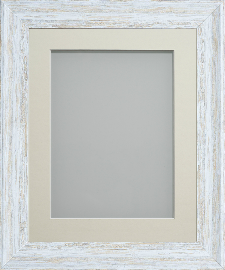 Lynton Rustic White A3 (16.5x11.75) frame with Ivory mount cut for ...