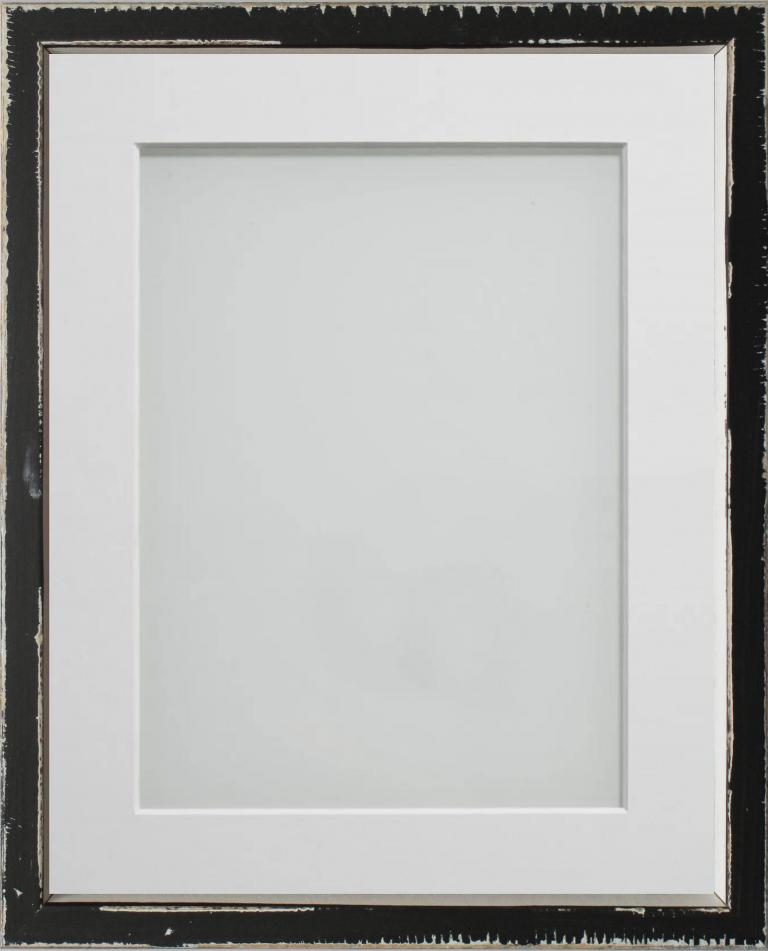 Madeleine Charcoal Grey 20x16 frame with White mount cut for image size ...