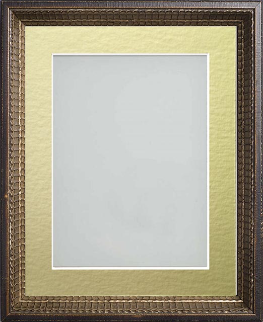 Middleton Bronze 16x12 frame with Gold mount cut for image size A4 (11