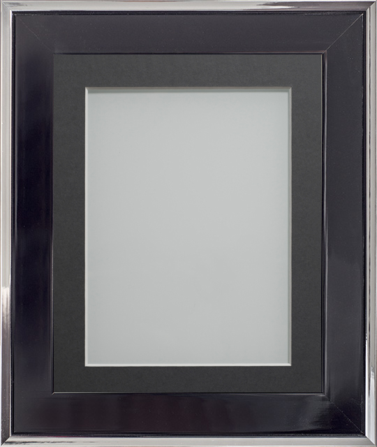 Morgan Black 16x12 frame with Grey mount cut for image size 14x10