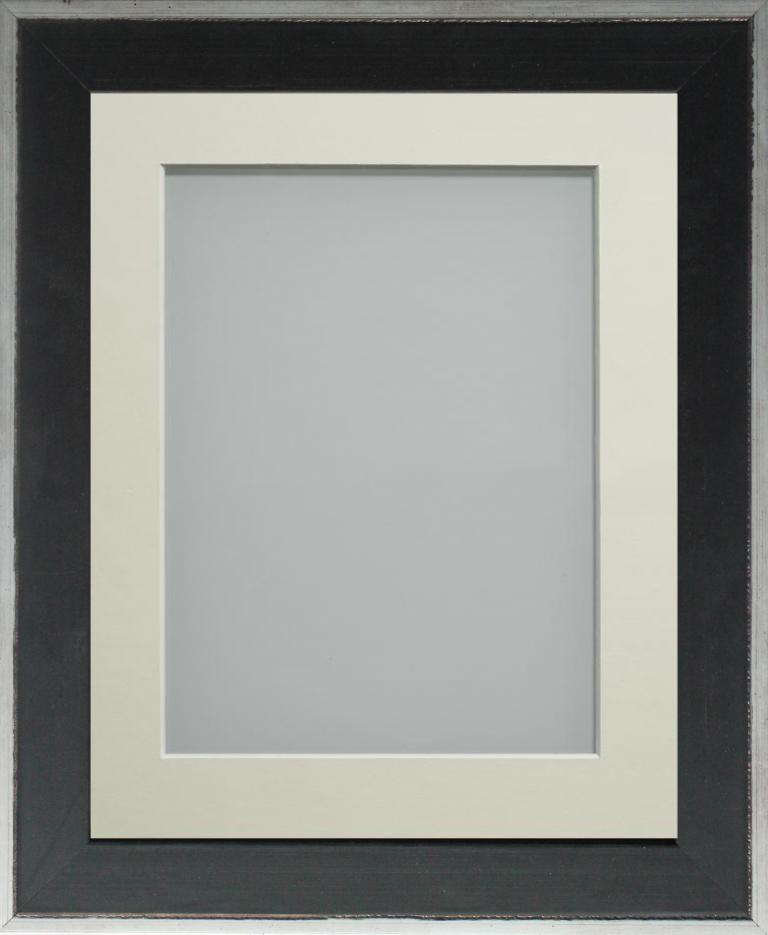 Newbury Black 36x24 frame with Ivory mount cut for image size 30x20