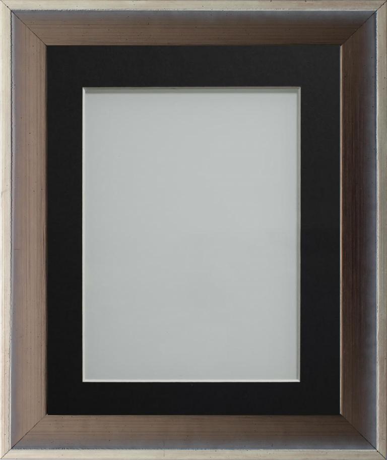 Newbury Grey 12x10 frame with Black mount cut for image size 8x6