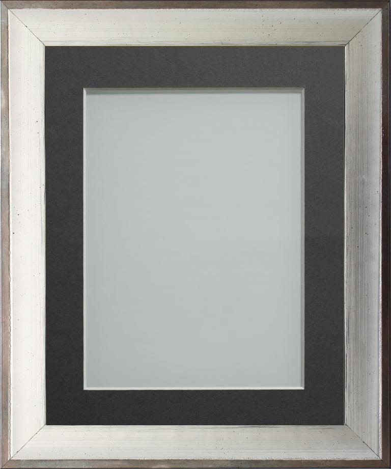 Newbury Silver 24x16 frame with Grey mount cut for image size