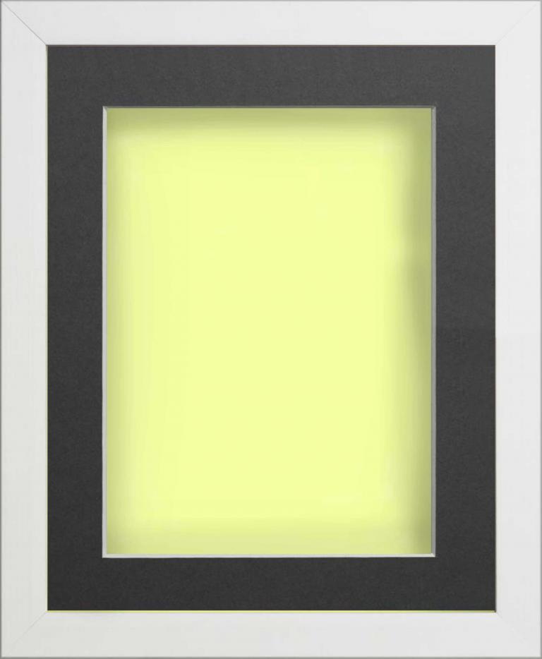 Radcliffe Box Frame White with Lemon Bon Bon Backing Board A3 (19x13 ...