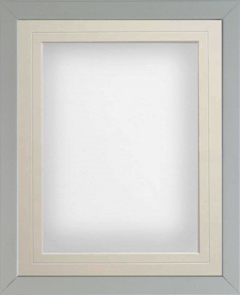 Radcliffe Box Frame Grey with White Backing Board 10x10 frame with ...