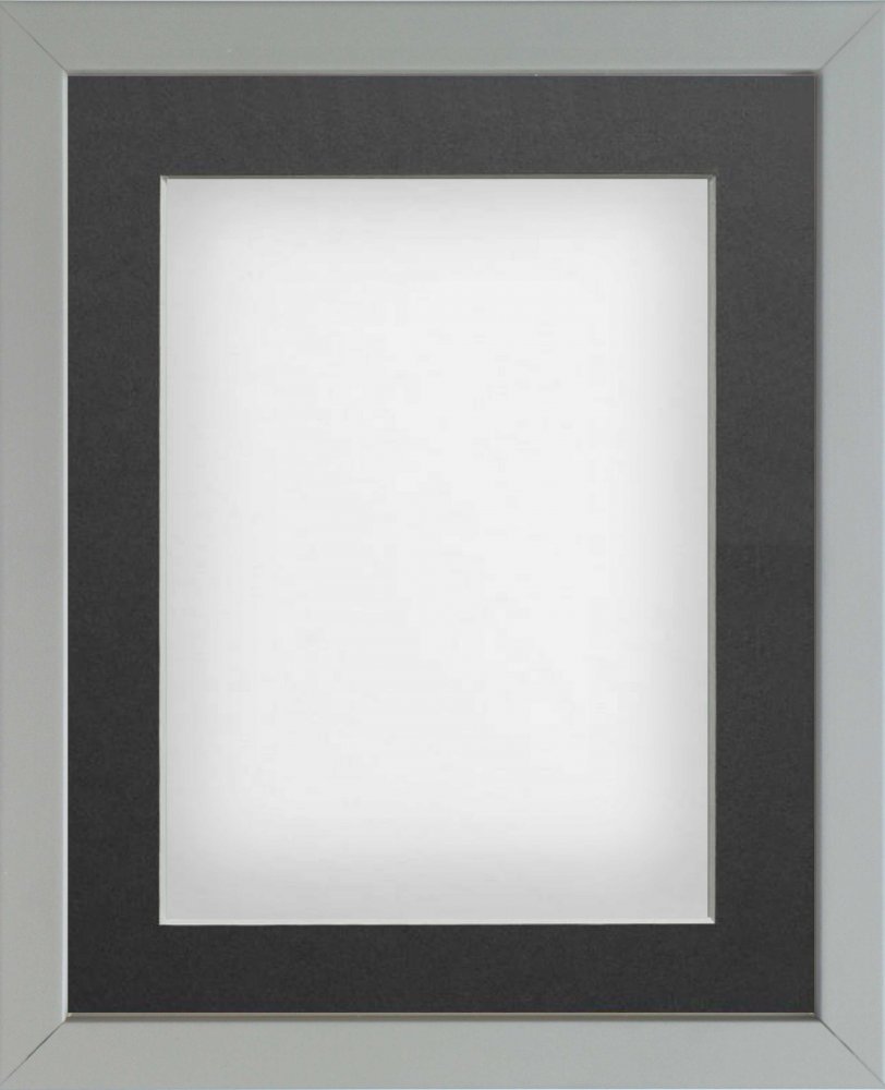 Radcliffe Box Frame Grey with White Backing Board 10x10 frame with Grey ...