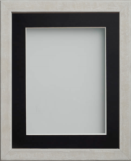 Randall Silver A4 (11.75x8.25) frame with Black mount cut for image ...