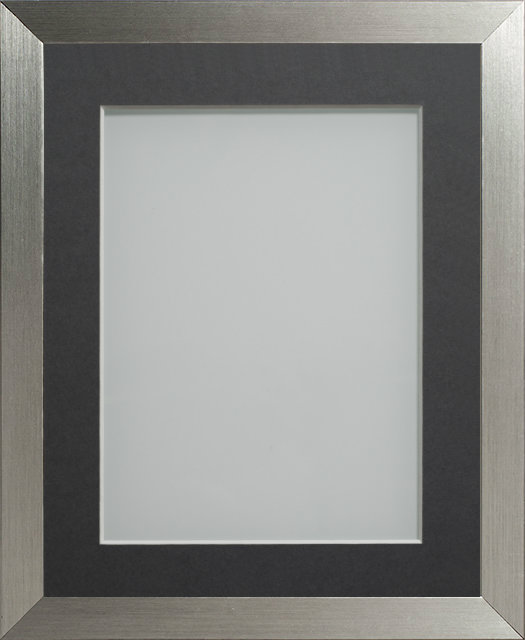 Simpson Silver A4 (11.75x8.25) frame with Grey mount cut for image size 9x6