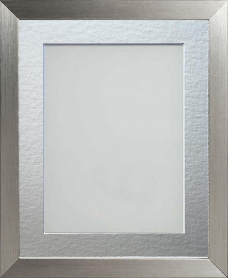 Simpson Silver 12x10 frame with Silver mount cut for image size 8x6