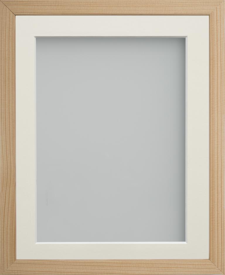 Webber Beech 24x18 frame with Ivory mount cut for image size 18x12